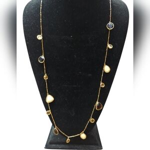 NWOT (#328) kaye Spade Elegant Gold, Cream, and Black Necklace